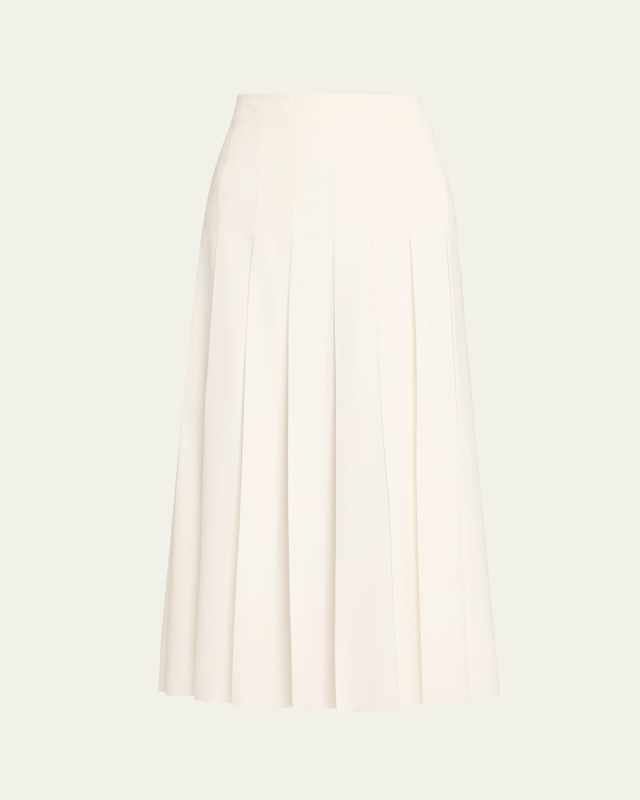 Hilde Pleated Raw Edge Skirt